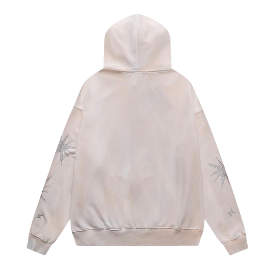 Majestik Gladiator Graphic Zip-Up Men's Hoodie – Cream