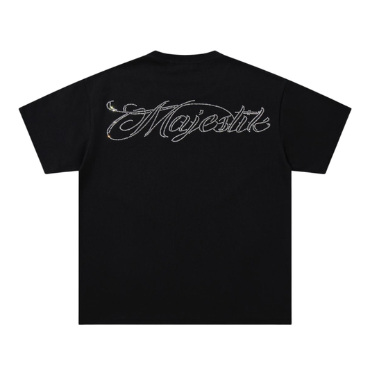 Mens Majestik Astronaut Cereal Graphic Tee – Black