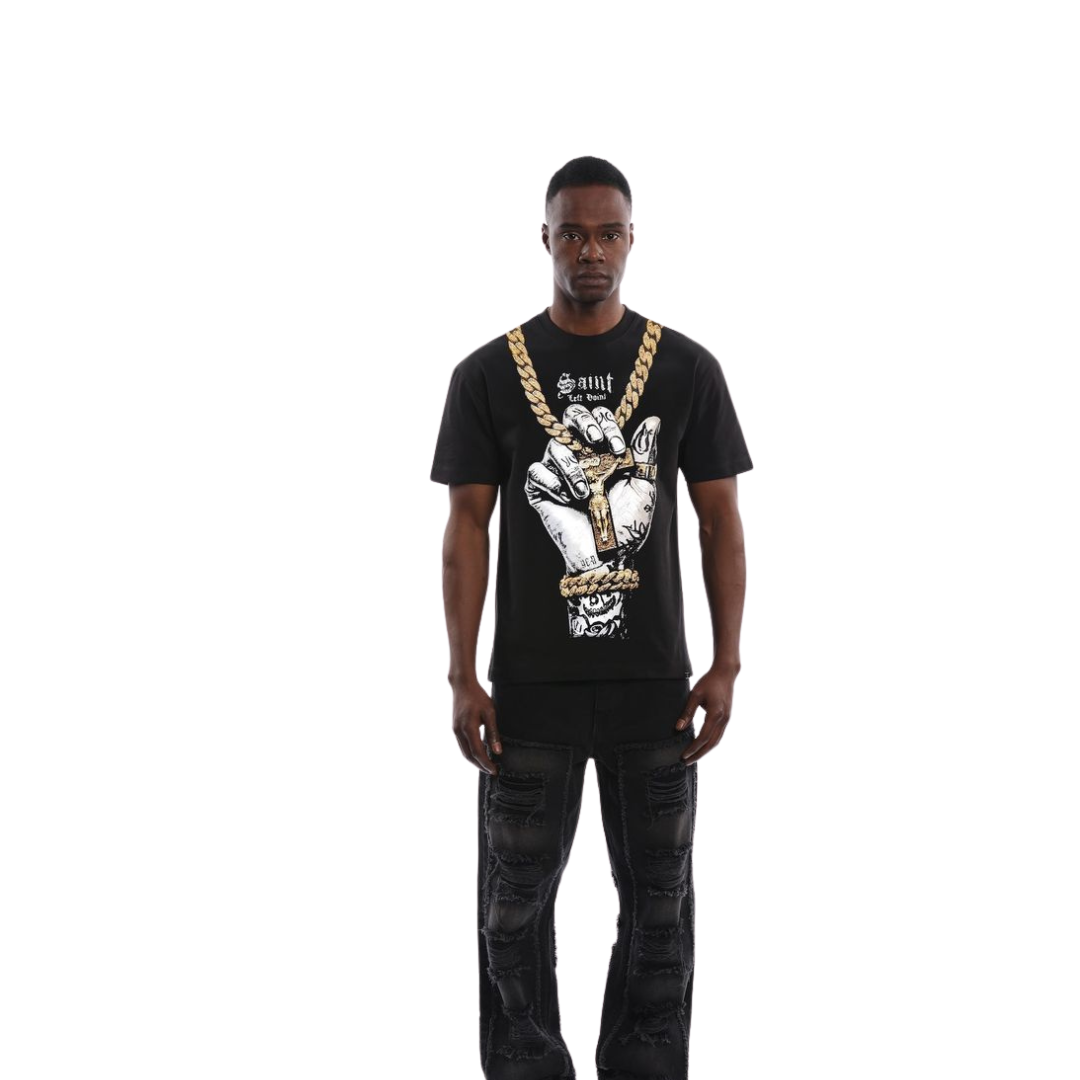 Drip Saint Chain Graphic T-Shirt – Men's Streetwear
