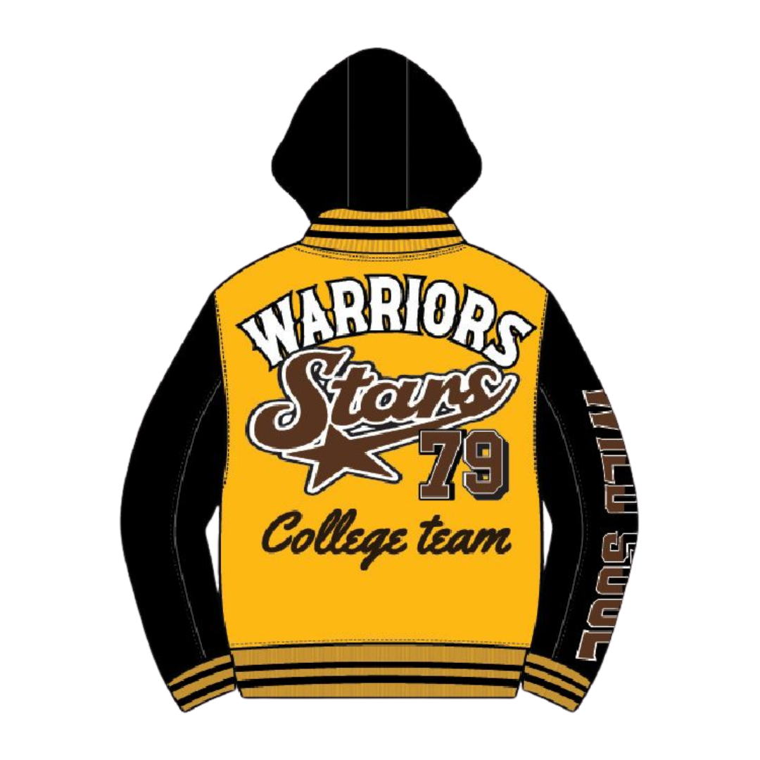 Kids Warriors Fleece Varsity Jacket
