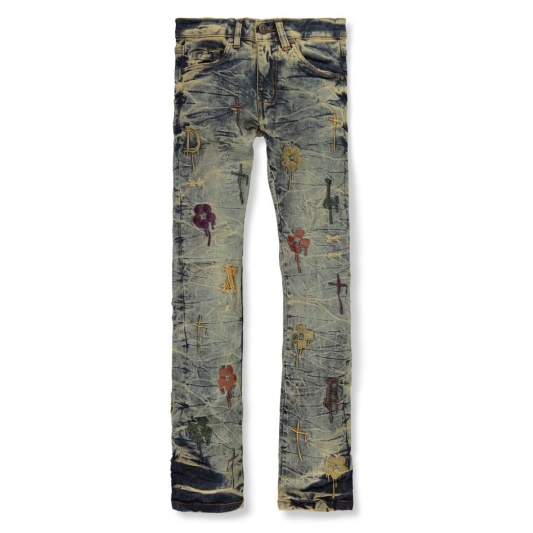 Kids Stitch Cypher Slim Fit Jeans FW-330147