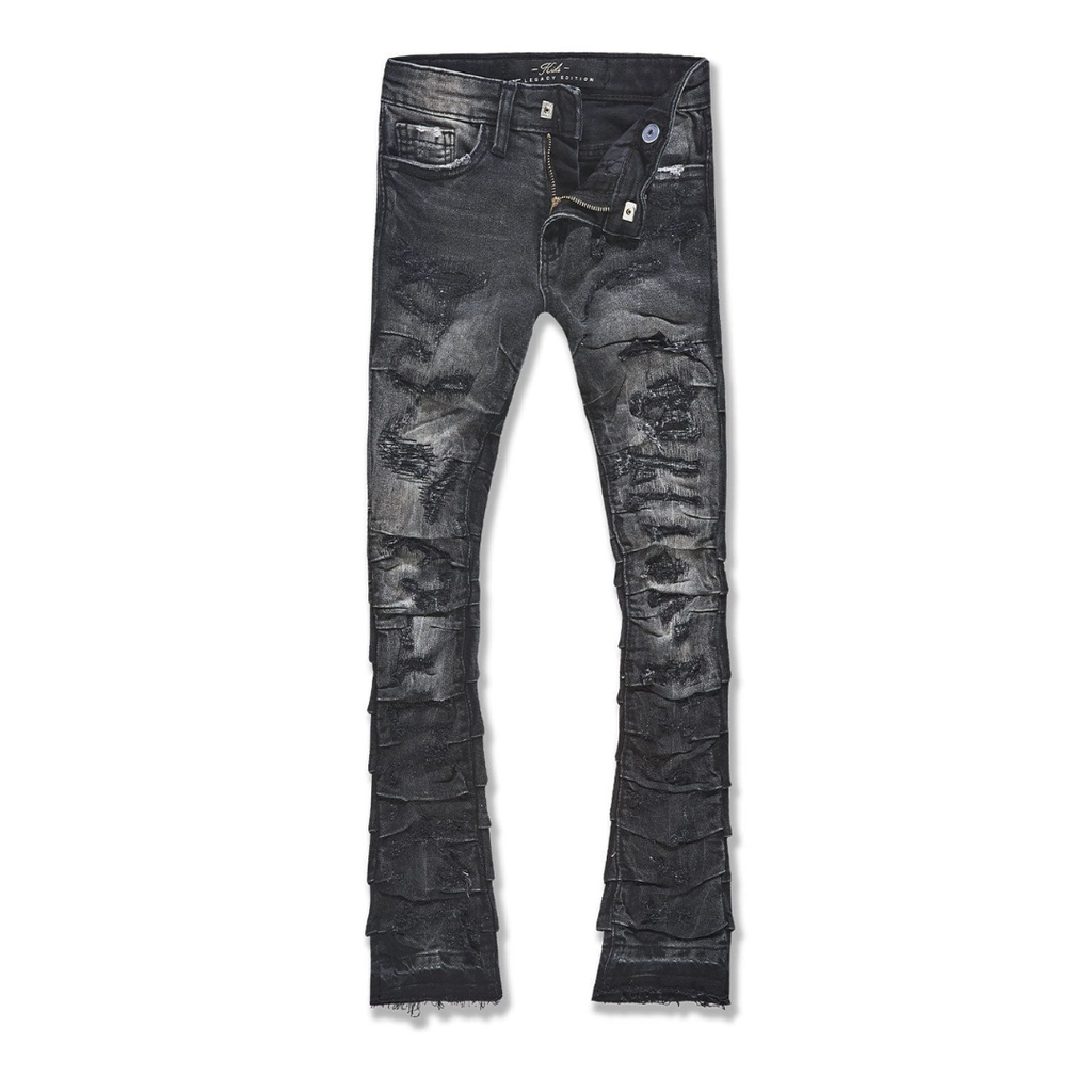 Kids Stacked Ripple Effect Denim JTF1157