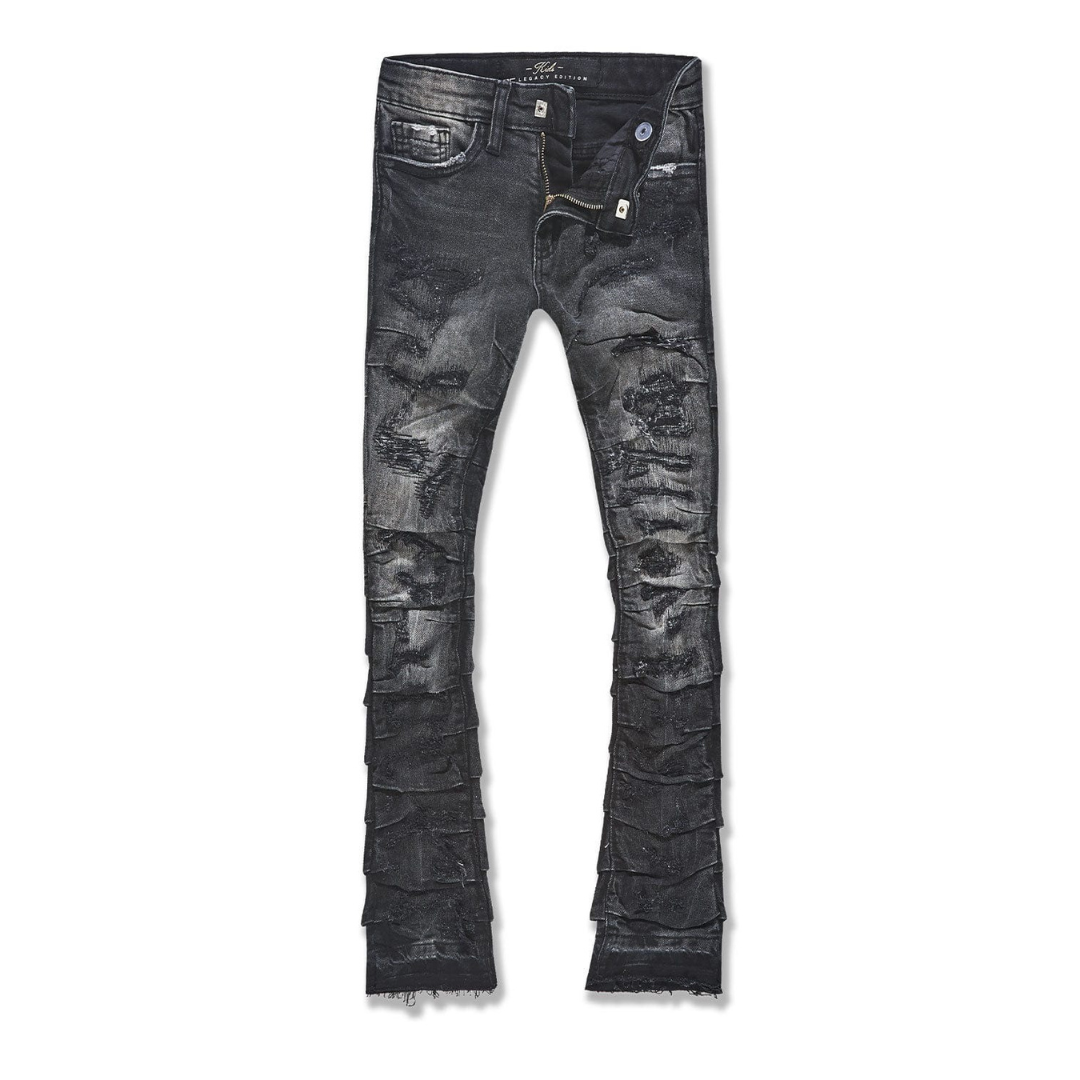 Kids Stacked Ripple Effect Denim JTF1157