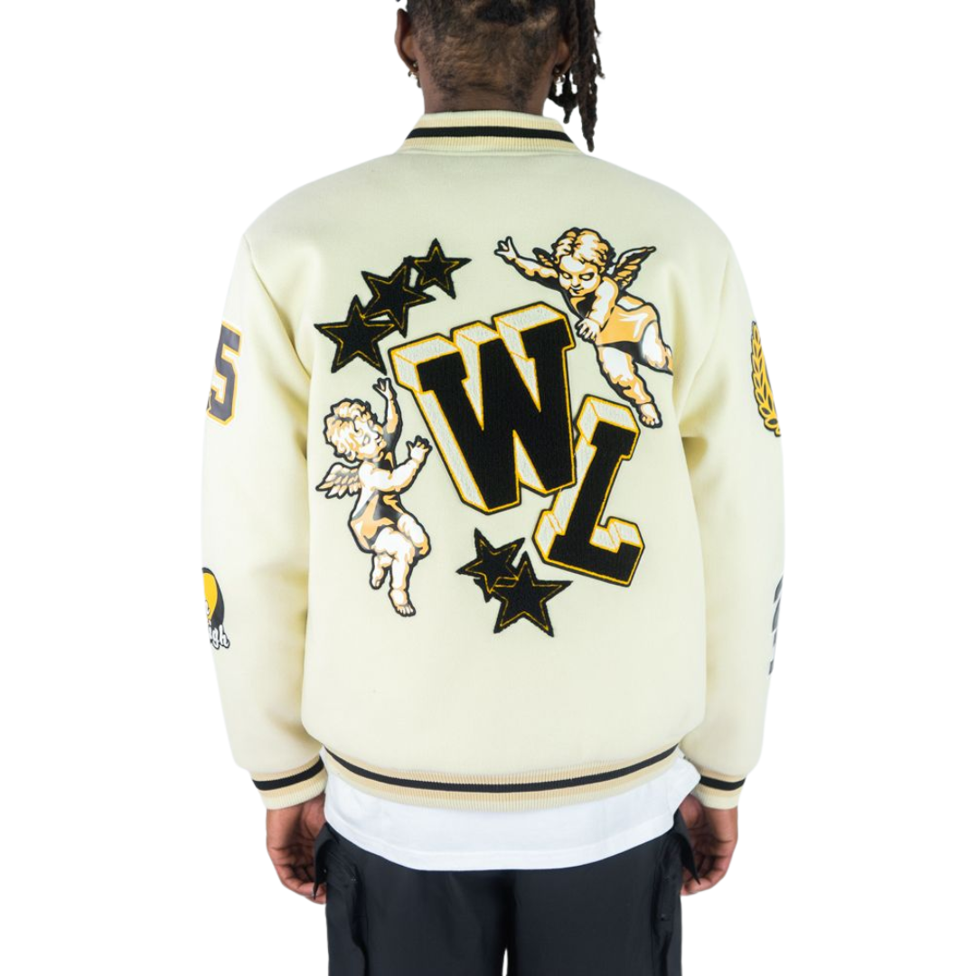 Angels Melton Varsity Jacket