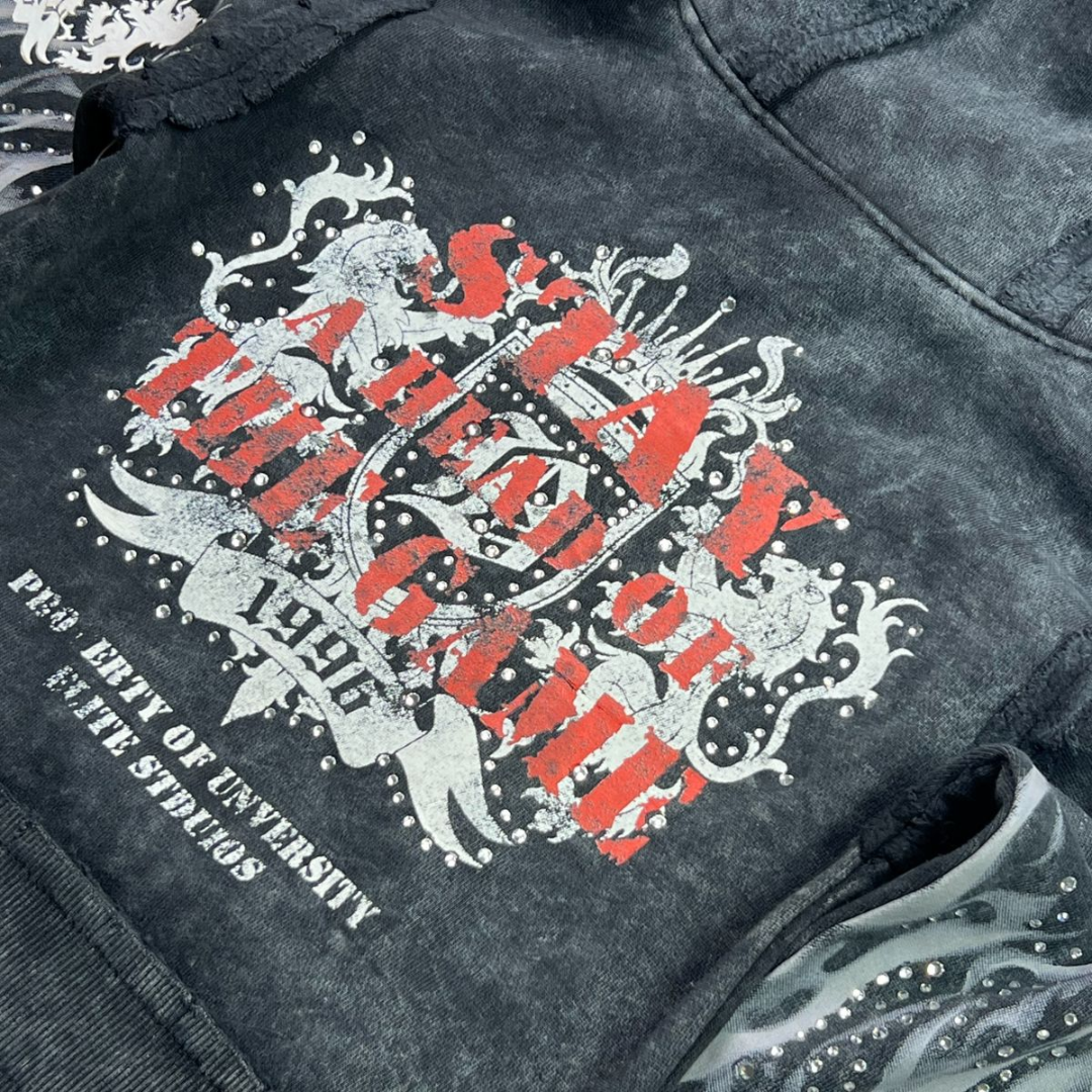Kids Saints Hoodie - Rhinestone & Pearl Embellished