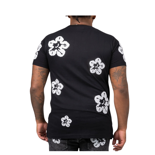 Short Sleeve Men's Flower T Shirt