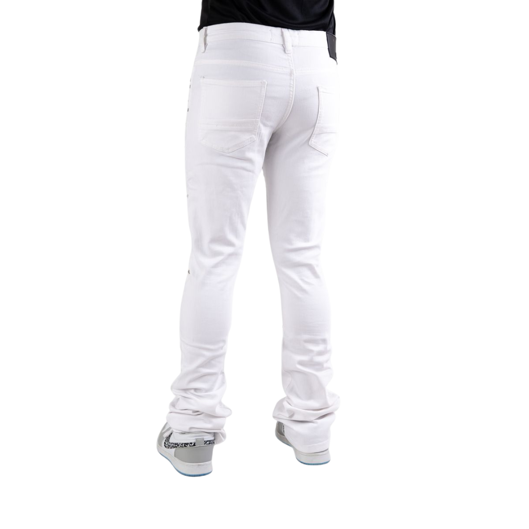 Studded Stretch Stacked Jeans
