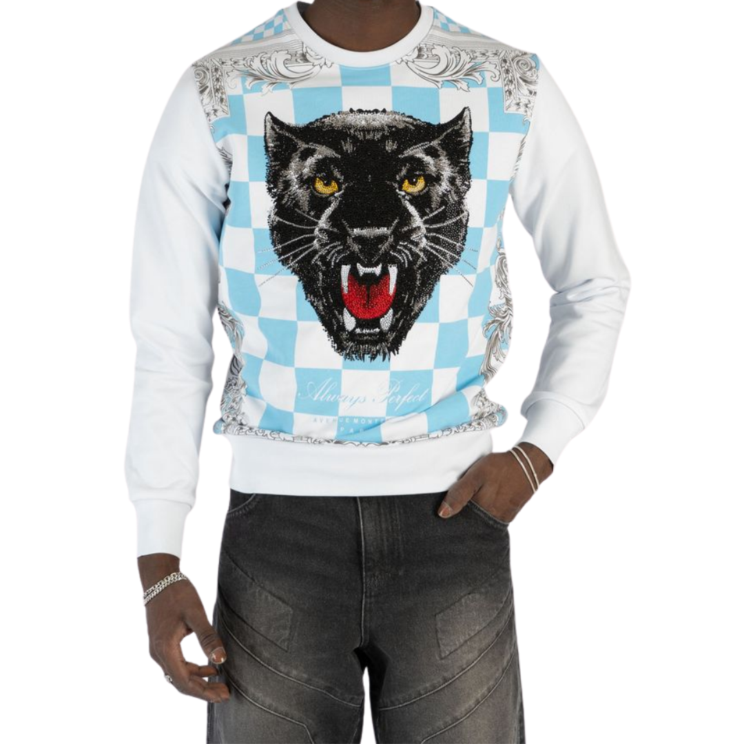 Panther Graphic Art Sweatshirt