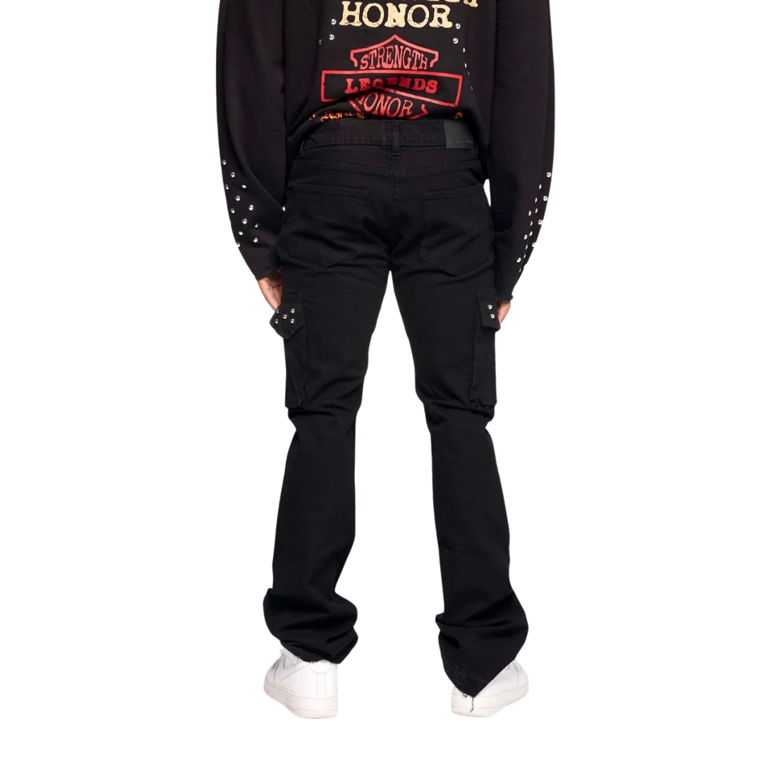 Stacked Gilded Denim Pant