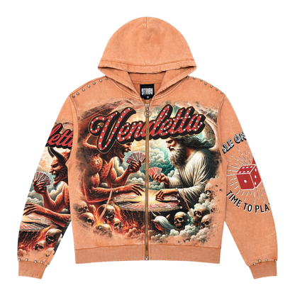 Mens Stray Vendetta Zip-Up Hoodie