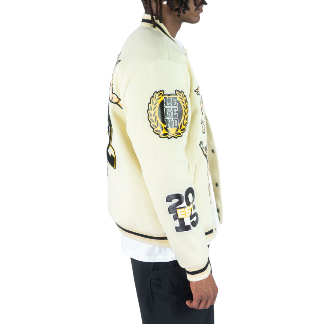 Angels Melton Varsity Jacket
