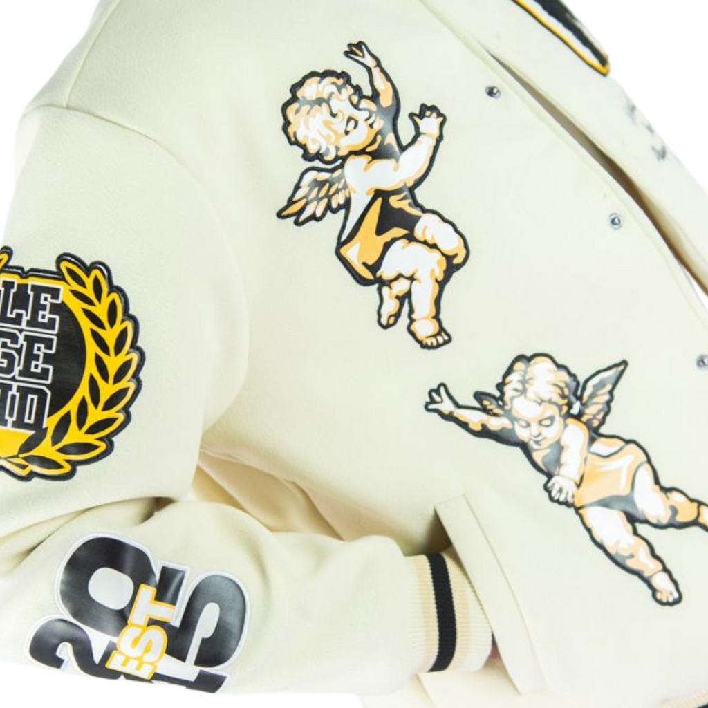 Angels Melton Varsity Jacket