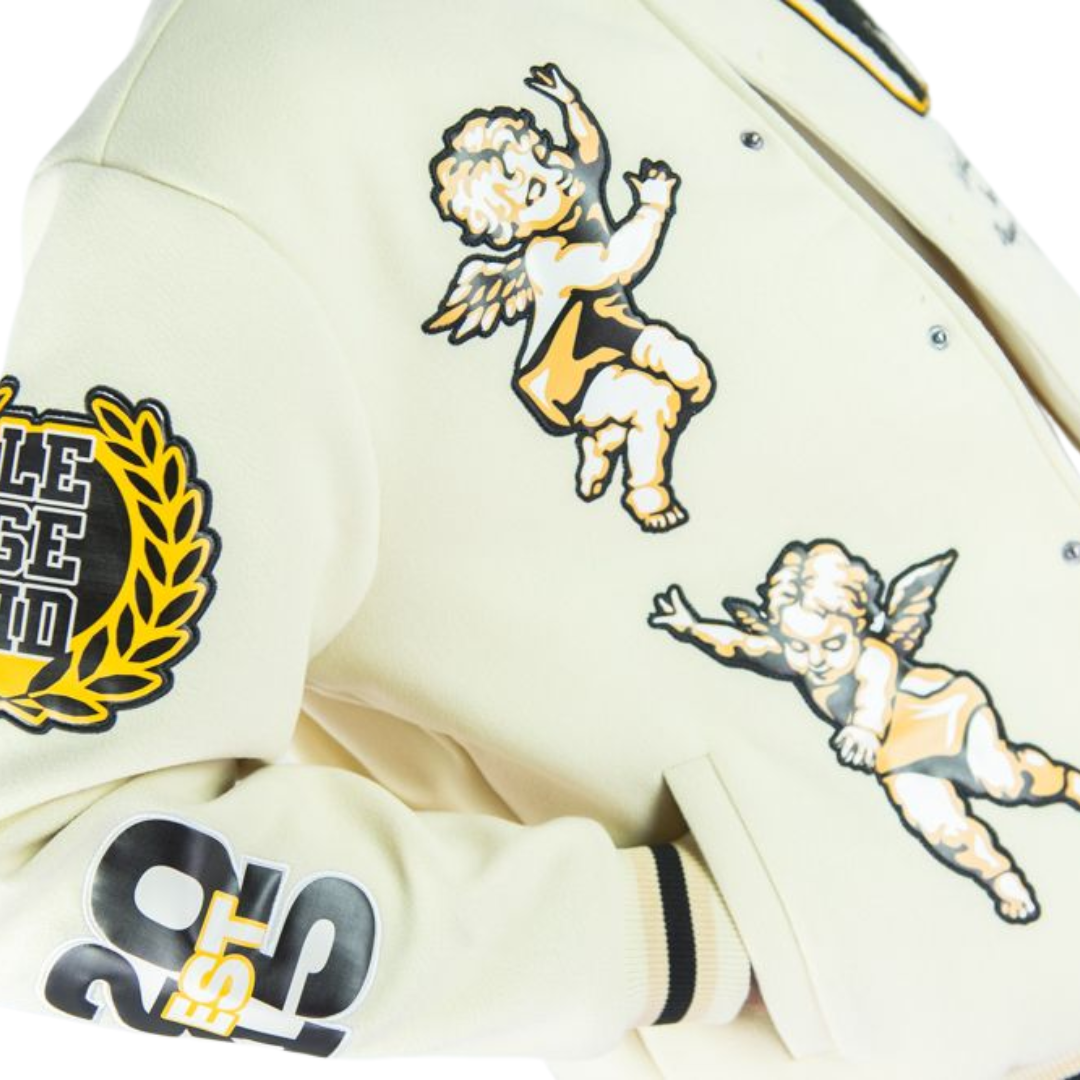 Angels Melton Varsity Jacket