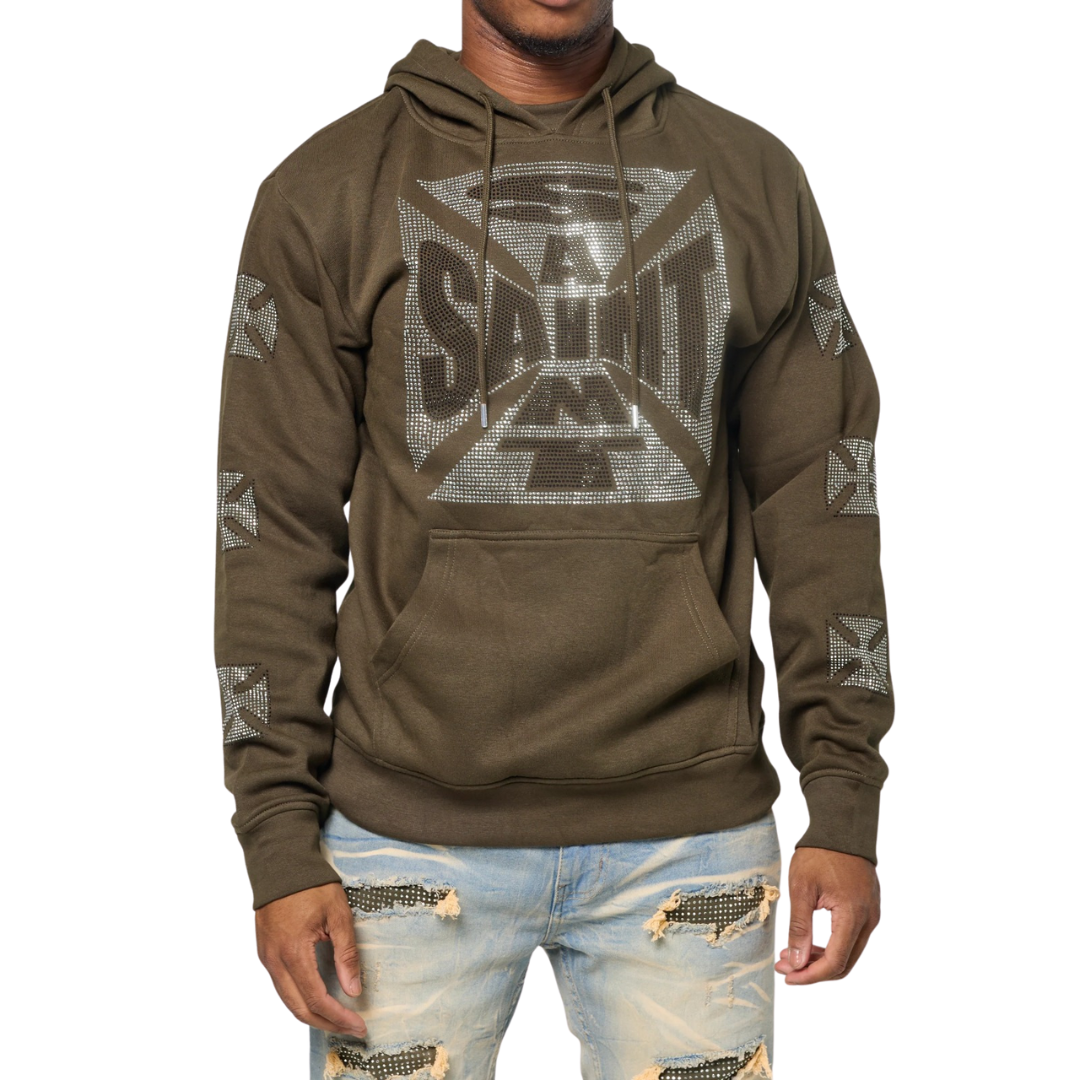 Men's Saint Crystal Fleece Pullover Hoodie