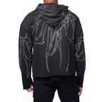 Men's Studded Fleece Pullover Hoodie