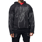 Men's Studded Fleece Pullover Hoodie