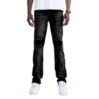 Straight Fit Patchwork Jean BL-80504