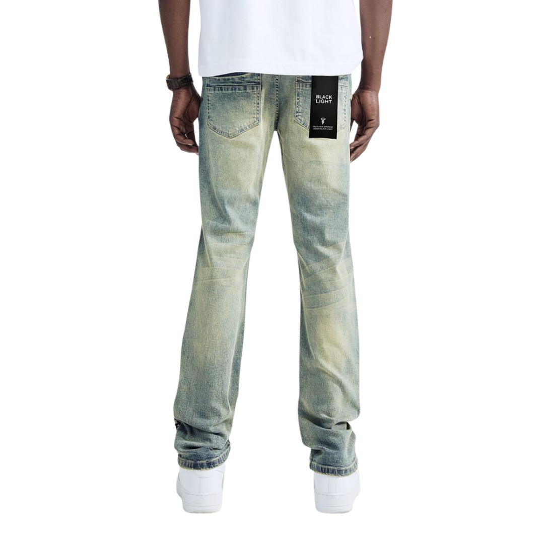 Straight Fit Patchwork Jean BL-80504