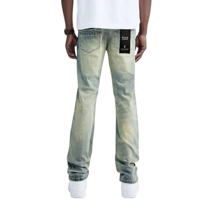 Straight Fit Patchwork Jean BL-80504