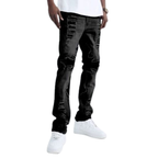 Straight Fit Patchwork Jean BL-80504