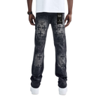 Straight Fit Patch Work BL-80506