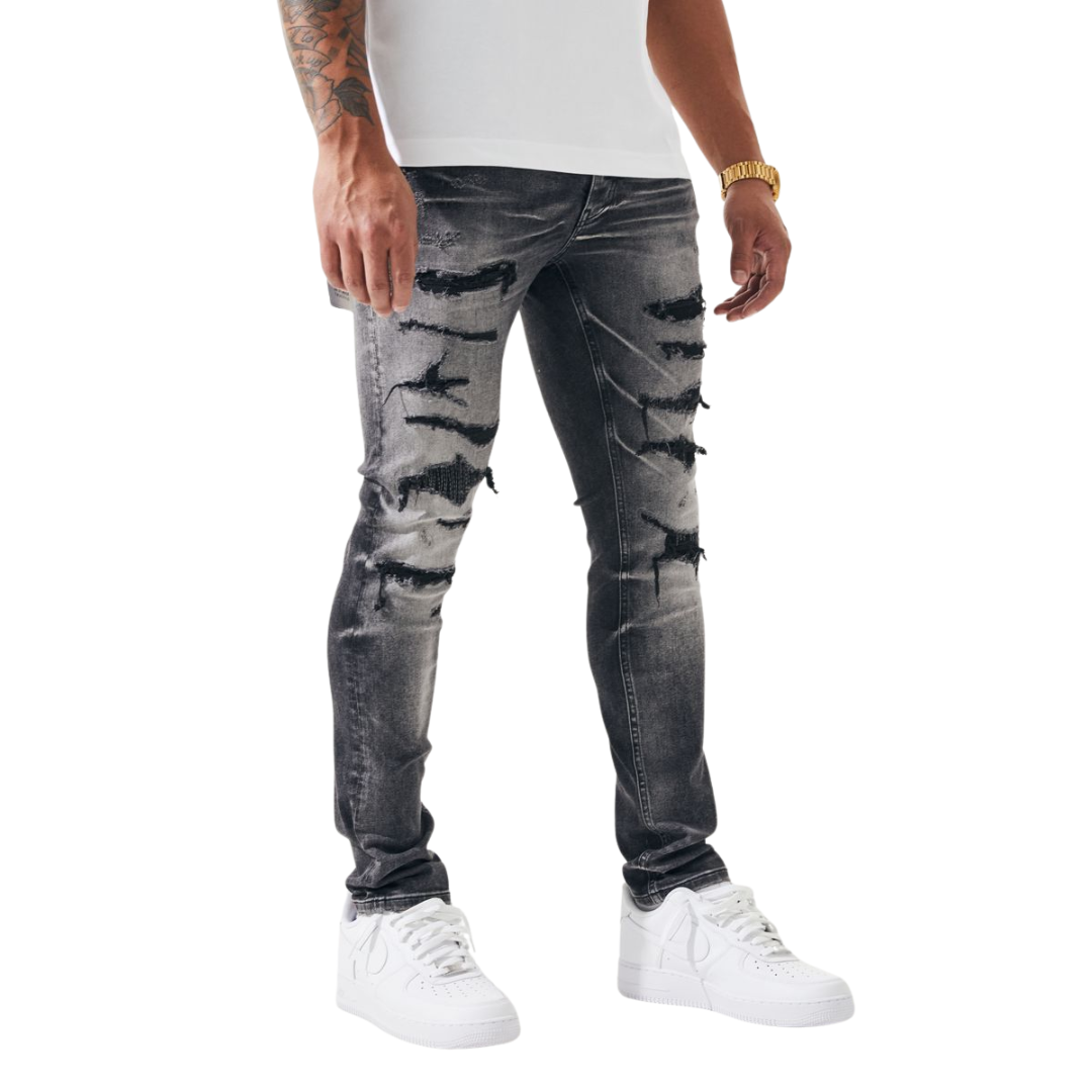 Slim Fit Ripped Jeans
