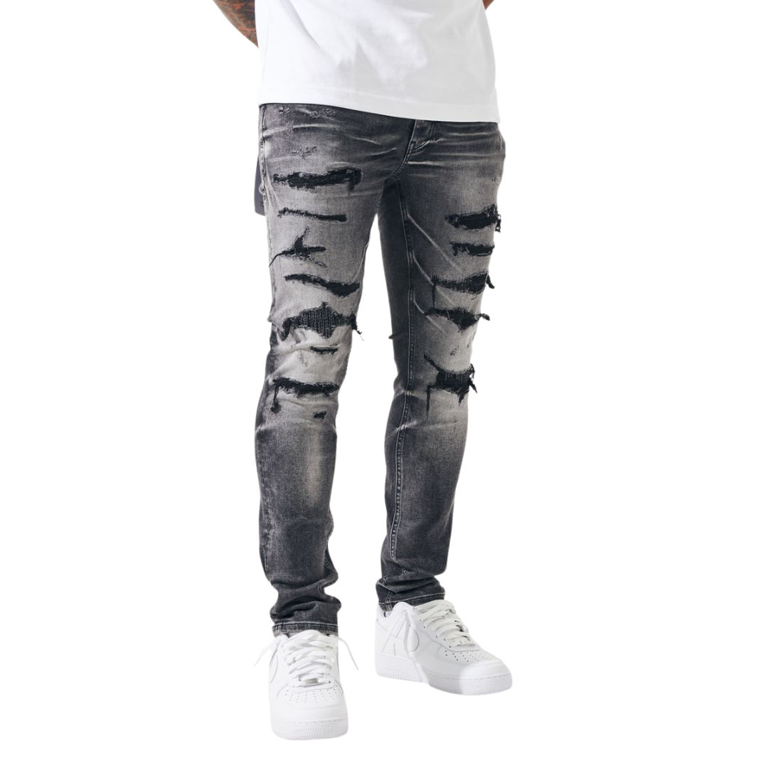 Slim Fit Ripped Jeans