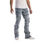 Distressed Stacked Jeans  KD2117