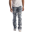 Distressed Stacked Jeans  KD2117