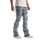 Distressed Stacked Jeans  KD2117