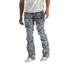 Distressed Stacked Jeans  KD2117