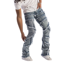 Distressed Stacked Jeans  KD2117