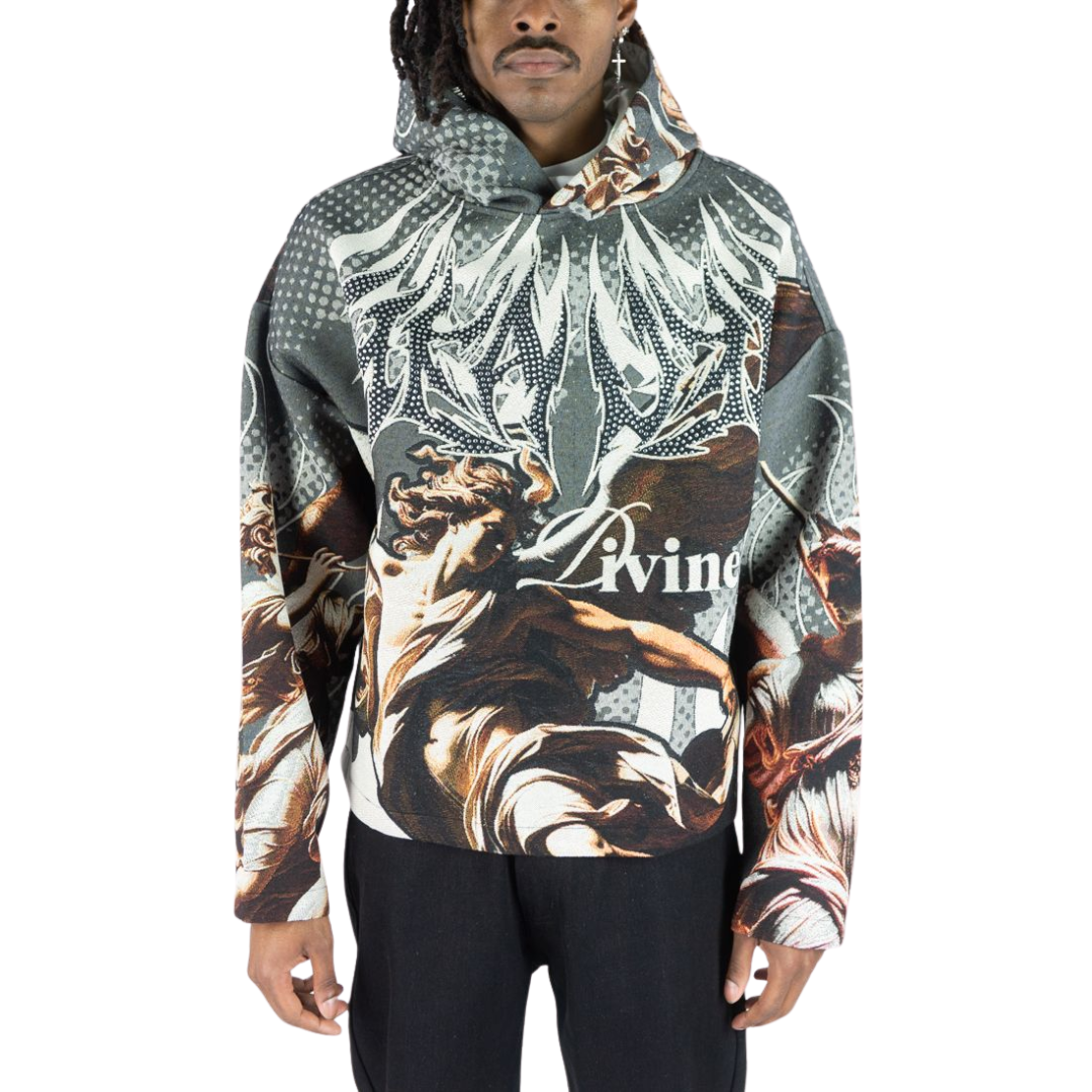 Rhinestone Heaven Tapestry Hoodie