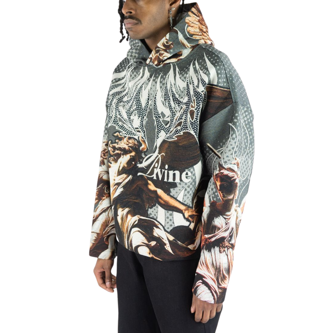 Rhinestone Heaven Tapestry Hoodie