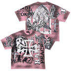Mens Rare Peace Mad World T-Shirt (Dust Pink)