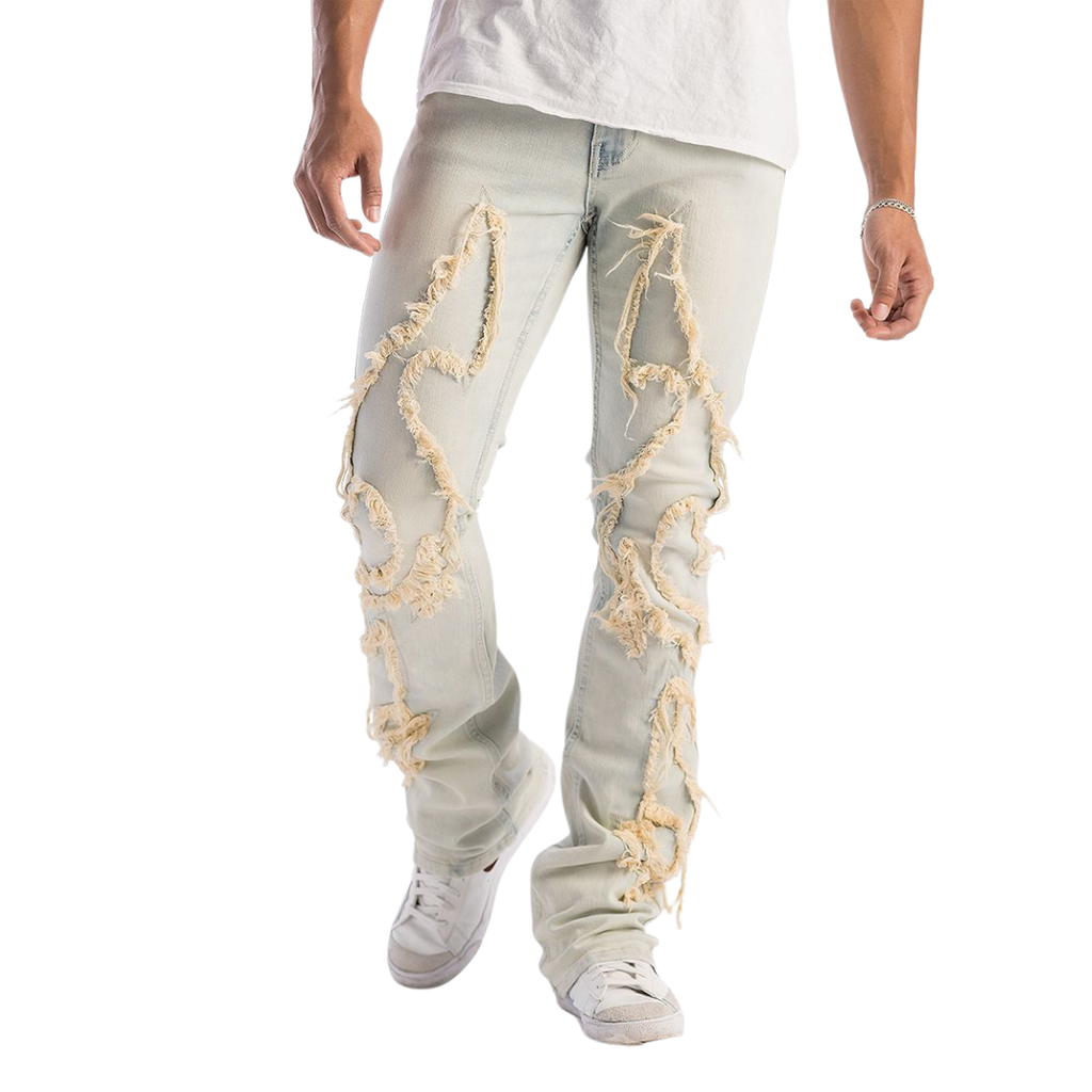 Distressed Stacked Jeans KD2118