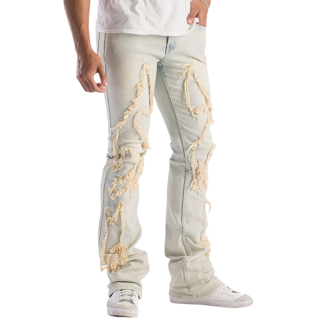Distressed Stacked Jeans KD2118