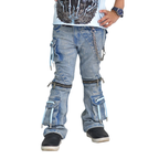 Kids Rhinestone & Chain Jeans