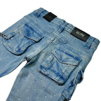 Kids Rhinestone & Chain Jeans