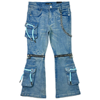 Kids Rhinestone & Chain Jeans