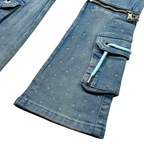 Kids Rhinestone & Chain Jeans