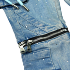 Kids Rhinestone & Chain Jeans