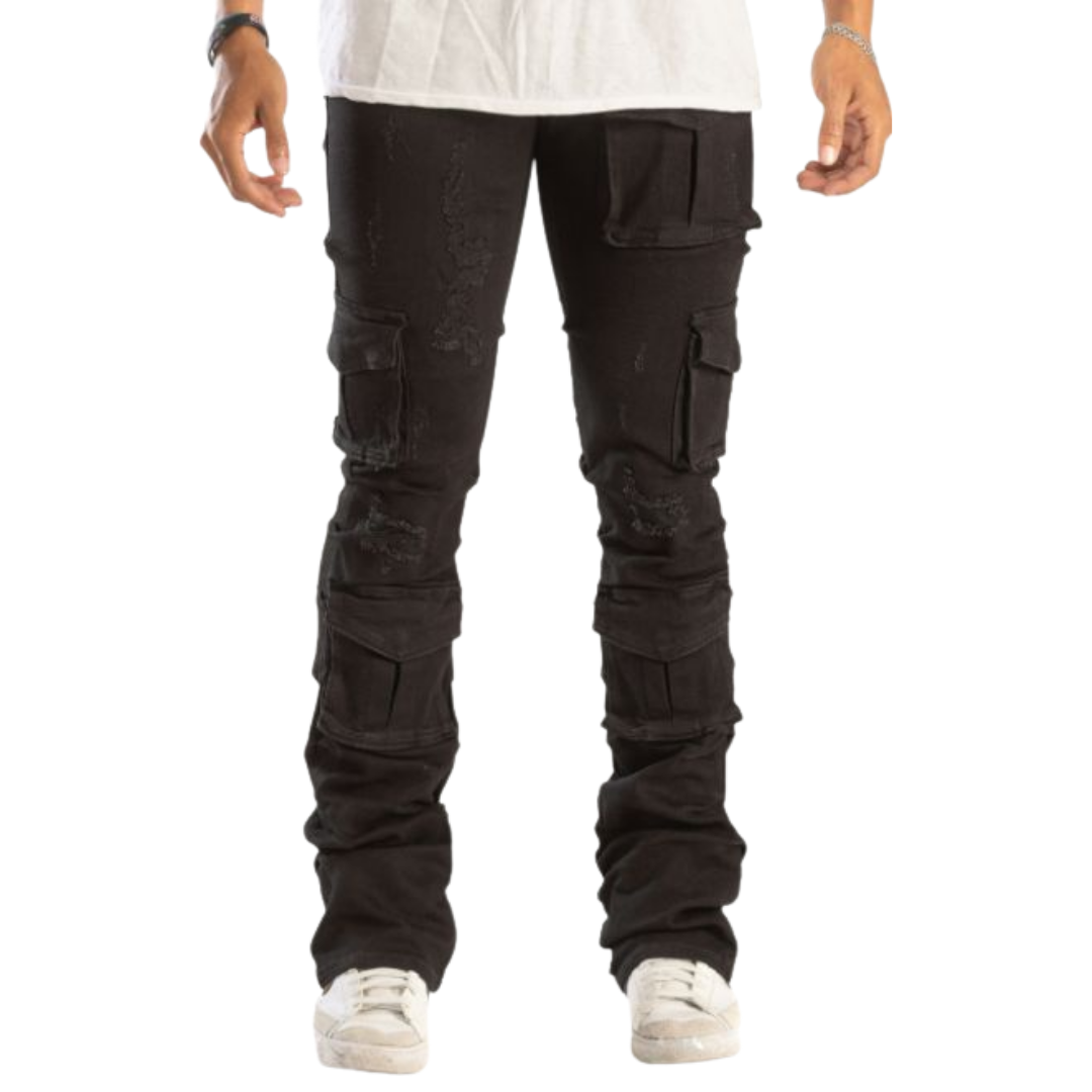 Stacked Cargo Jeans KD2056B