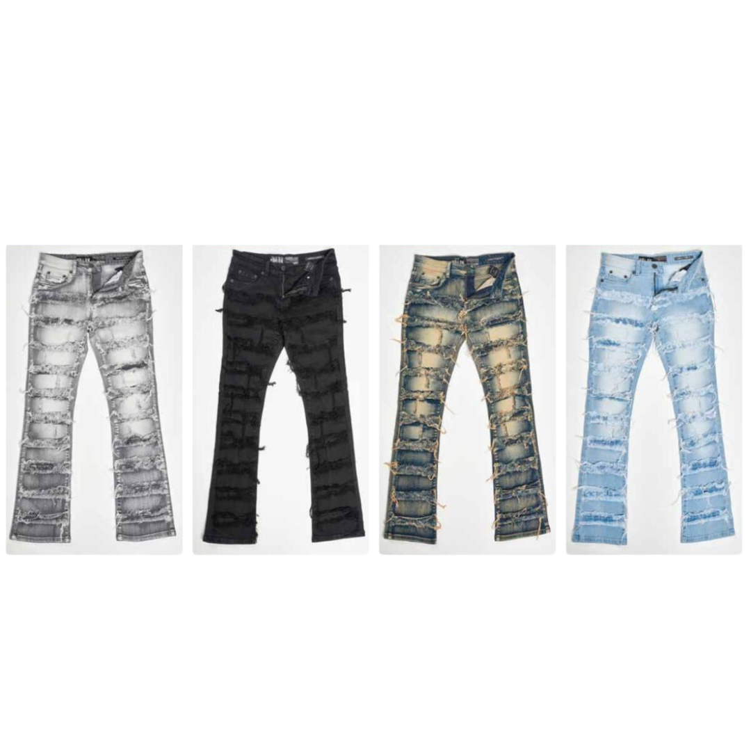 Kids Stacked Denim Jeans
