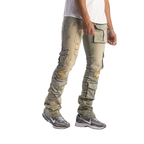 Stacked Cargo Jeans KD2056B