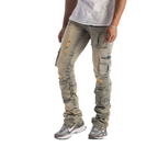 Stacked Cargo Jeans KD2056B