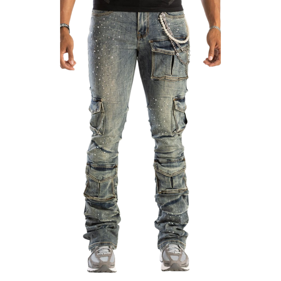 Premium Utility Stacked Jeans KD2204