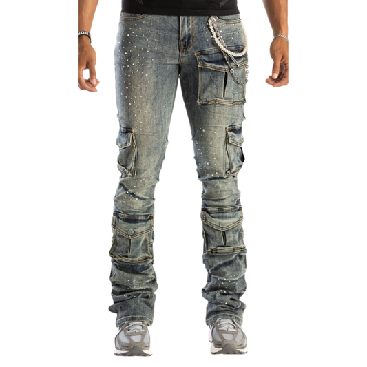 Premium Utility Stacked Jeans KD2204