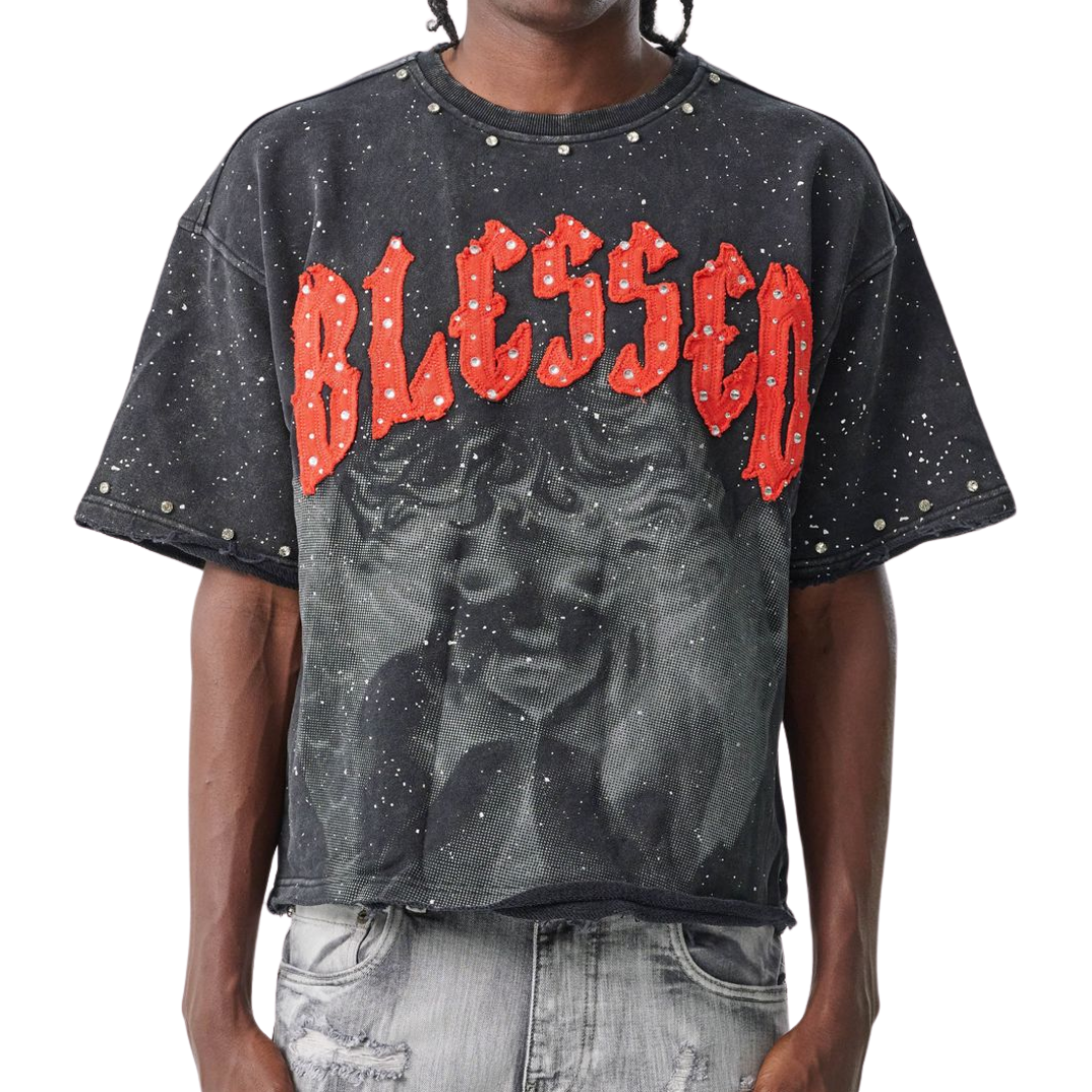 Blessed - Cropped French Terry T-Shirt