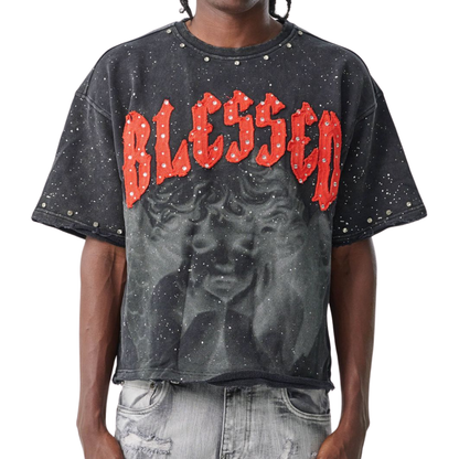 Blessed - Cropped French Terry T-Shirt